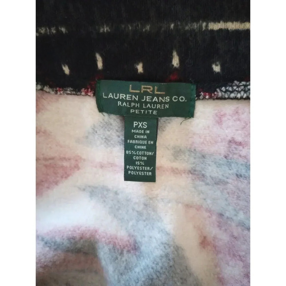 Ralph Lauren Aztec Jacket Womens Sz PXS Knit LRL Cardigan Southwest Shacket - Picture 9 of 11